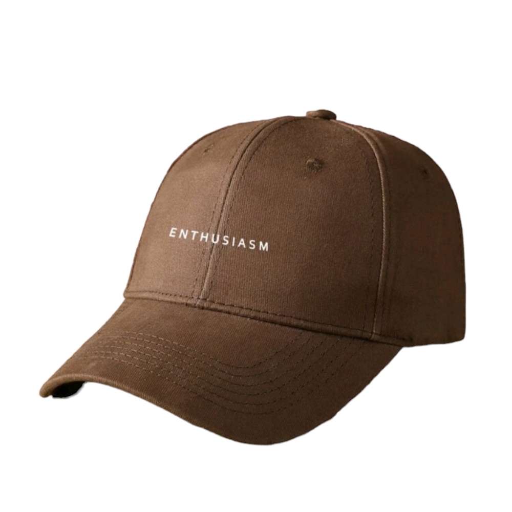 UNISEX 'Enthusiasm' Brown Cap - Picture 2 of 4